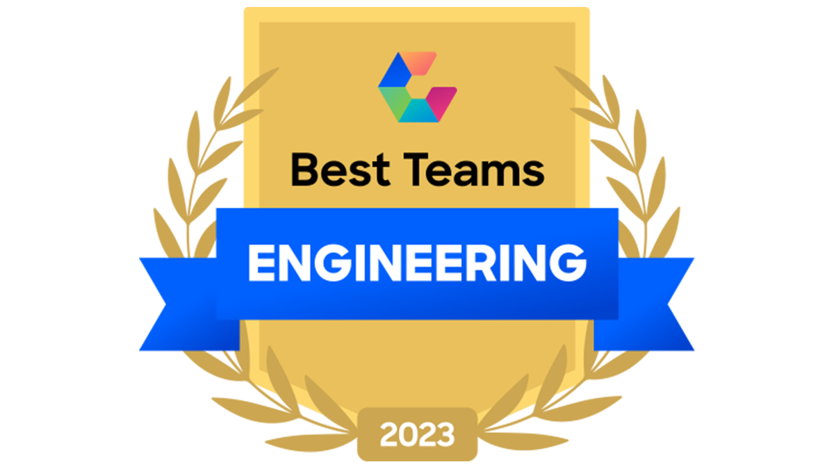 Comparably best engineering teams award