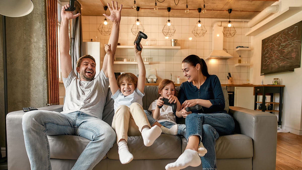 property manager showing apartment to couple