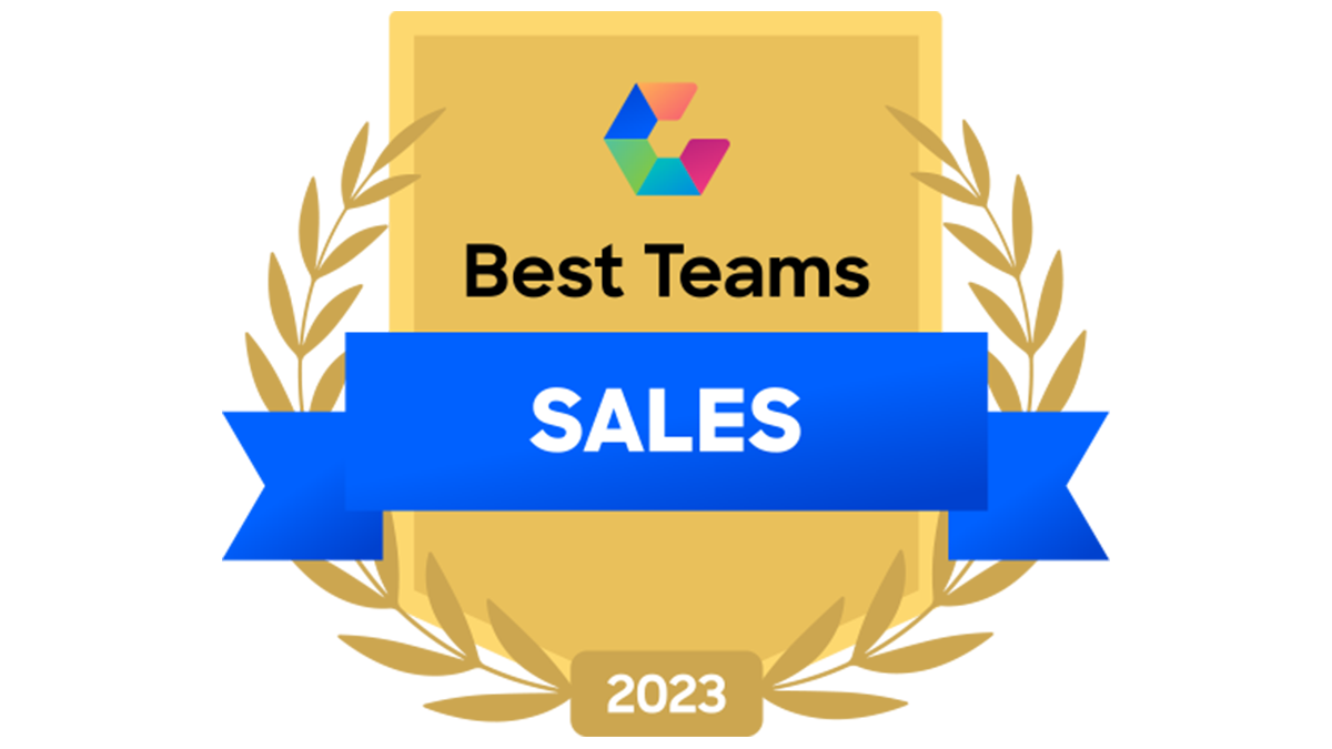 Comparably best sales teams award