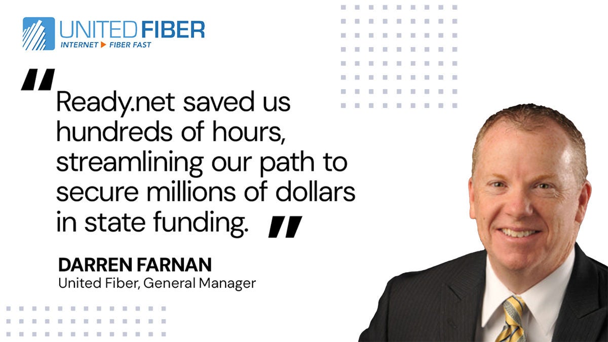Broadband funding quote from Darren Farnan