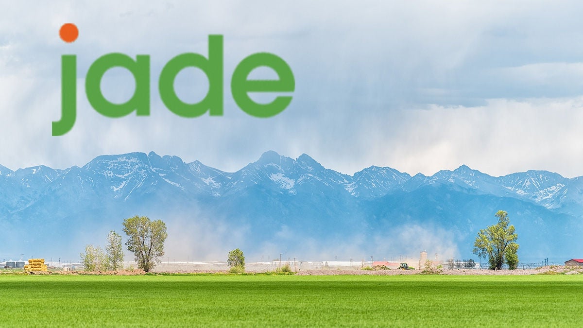 Jade logo and rural view