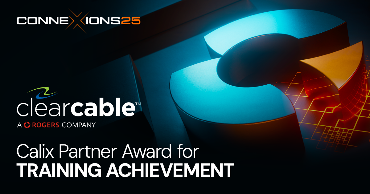clearcable training achievement partner award