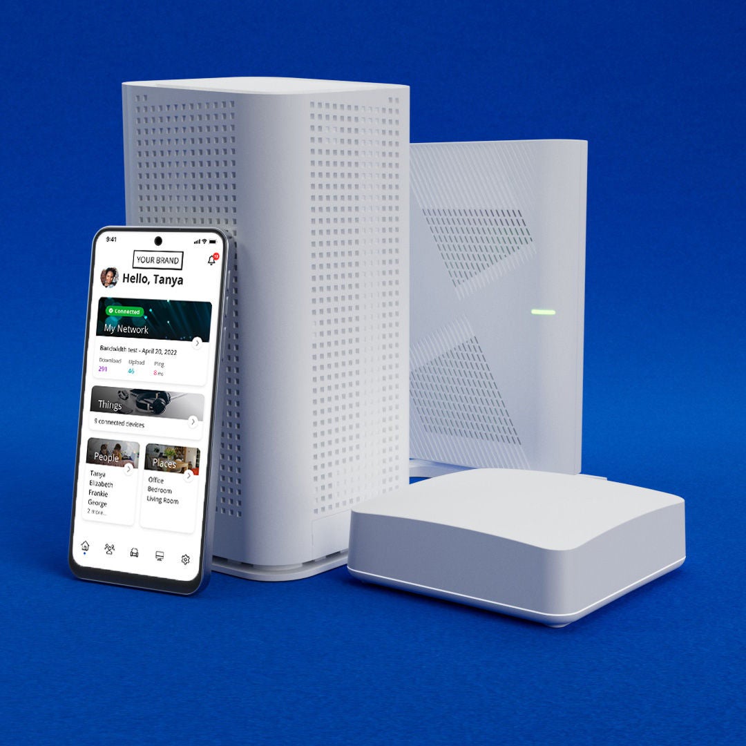 GigaSpire product models and smartphone with CommandIQ®