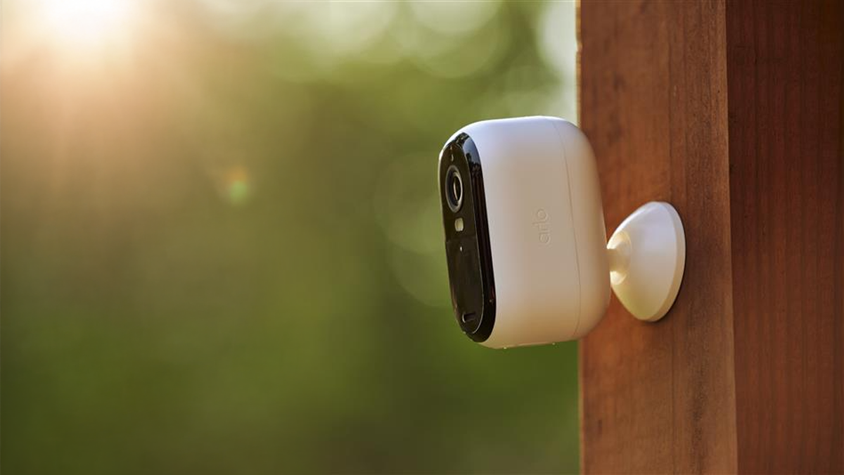 Arlo camera posted to outdoor space