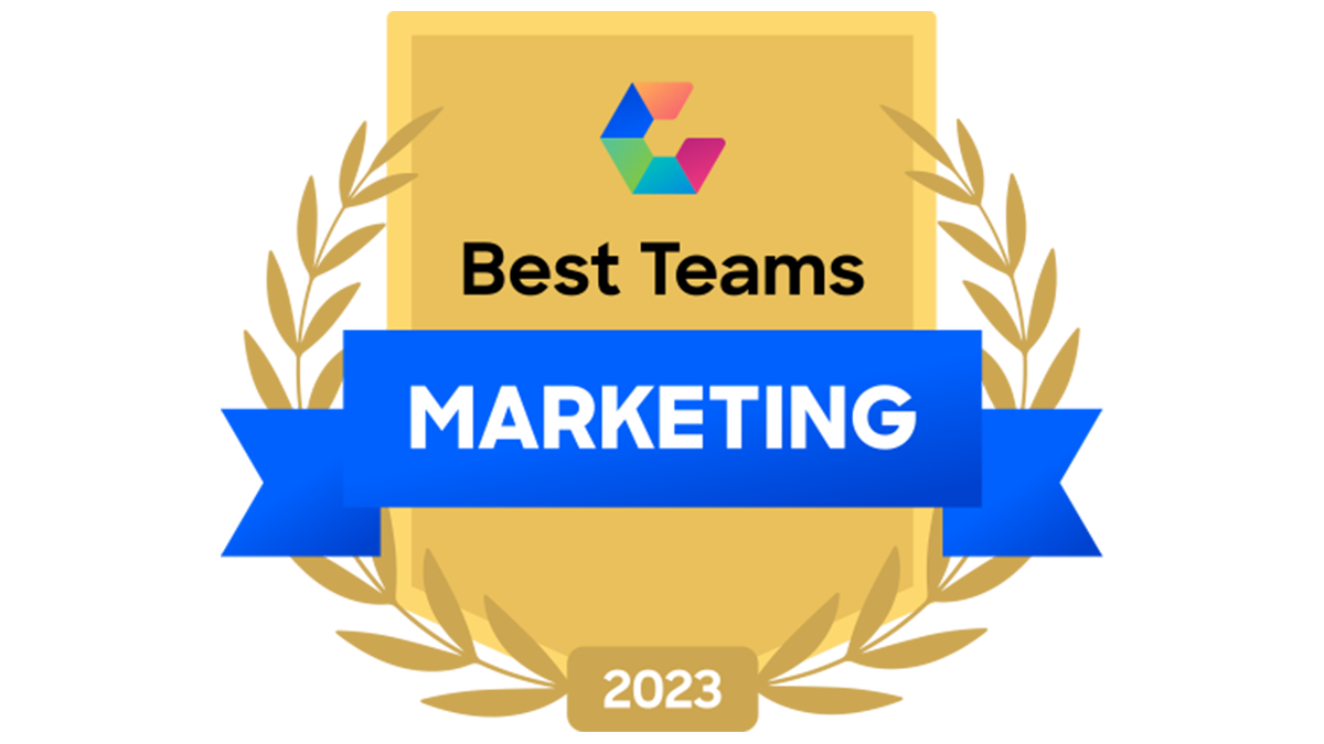 Comparably best marketing teams award
