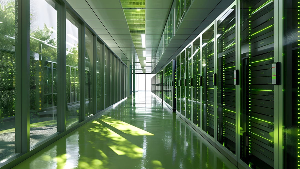 data center hallway