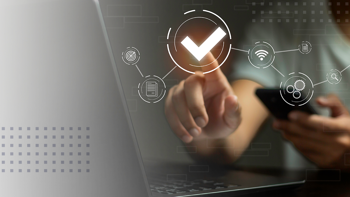 abstract image of broadband network icons above a laptop