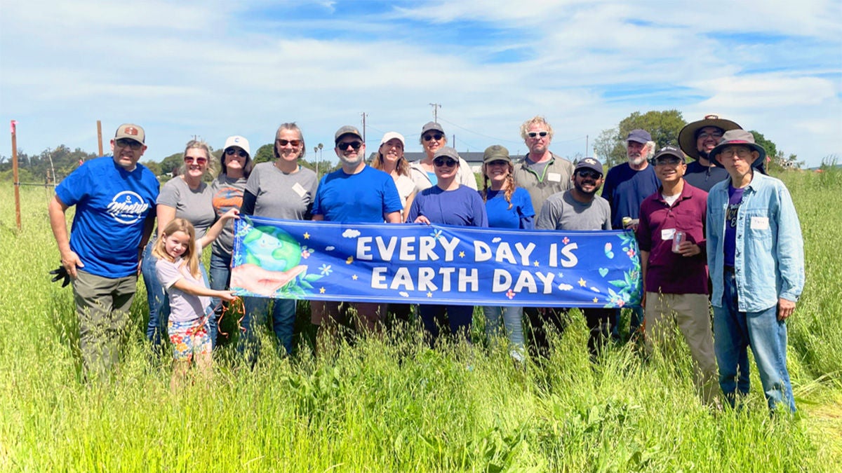 Calix employees recognizing Earth Month