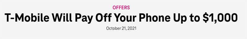 T-Mobile offers ad