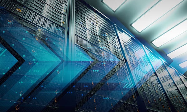 Server rack closeup. Data center.